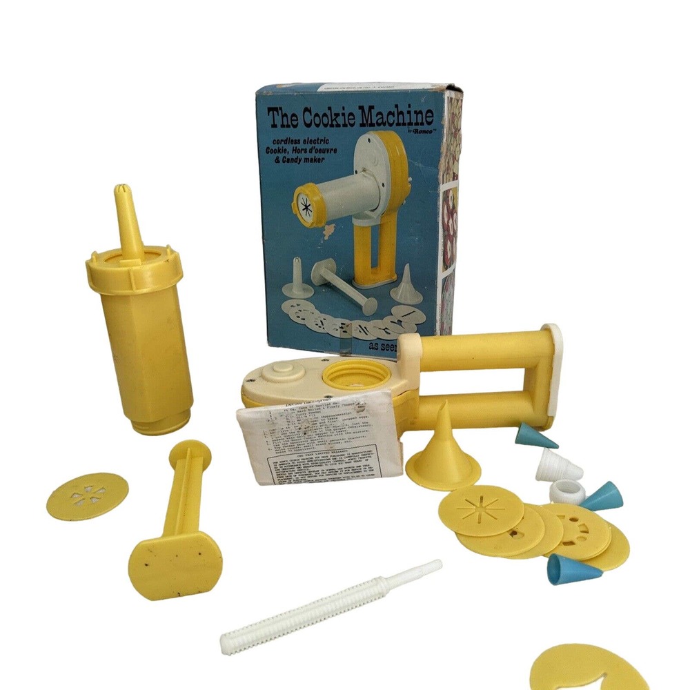 1976 the COOKIE MACHINE by Ronco COMPLETE w Original Box